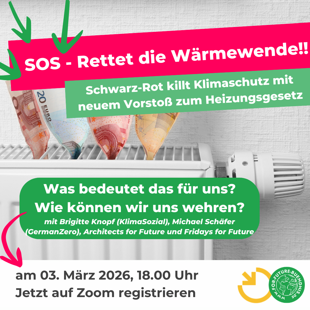 SOS – Rettet die Wärmewende! Infos, Botschaften & Aktionen