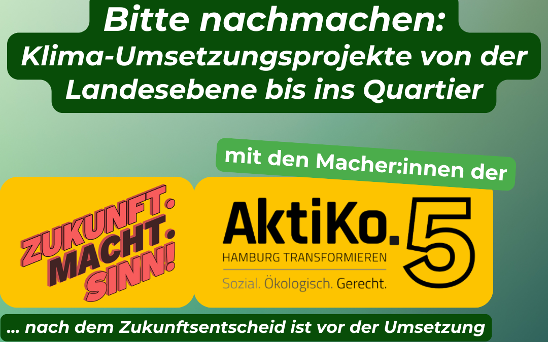 Bitte nachmachen: Klima-Umsetzungsprojekte von der Landesebene bis ins Quartier