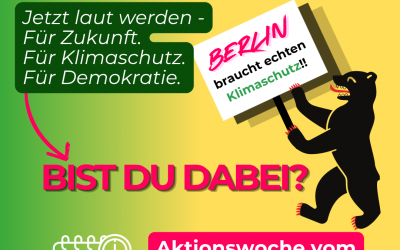 Berlin: Aktionswoche zu den Wahlen im September 2026
