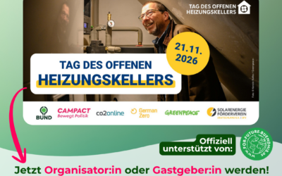 Tag des offenen Heizungskellers – bring die Wärmewende in deinen Ort!